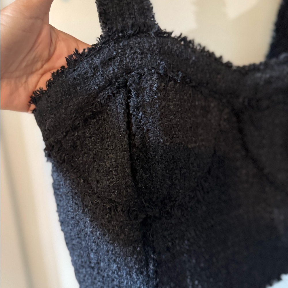 Cropped Textured bustier - Picture 2 of 5